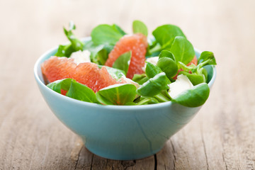 Wall Mural - fresh salad with grapefruit