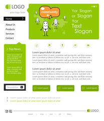 Wall Mural - Vektor Website Design Template