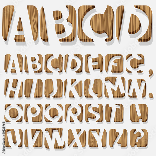 Board z aluminiowym obramowaniem Drewniane alfabet 3d
