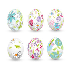 Wall Mural - easter eggs, happy easter