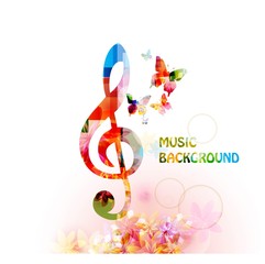  colorful music background