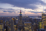 Fototapeta Nowy Jork - Sunset over New York City