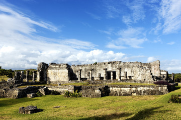 Sticker - view of ruins of frescoes