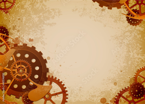 Obraz na płótnie canvas Tło steampunk