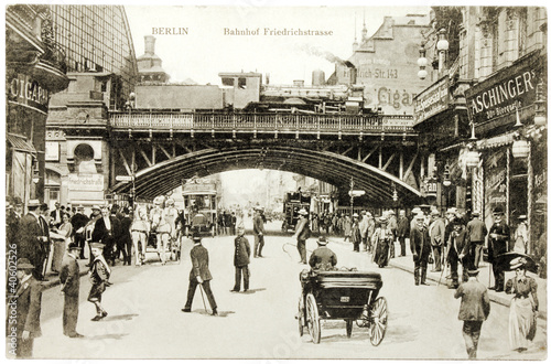 Tapeta ścienna Friedrichstrasse pocztówka