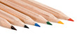 Pencils on white.