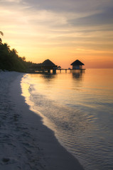 Wall Mural - Perfect beach on the Maldives (Malediven)