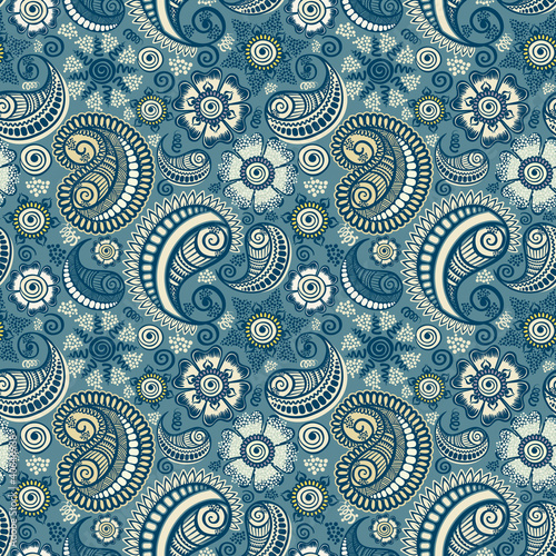 Tapeta ścienna Bezszwowy elegancki paisley wzór