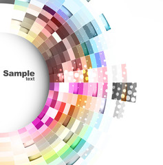 Wall Mural - abstract technology bright colorful vector