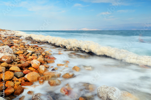 Foto Rollo Basic - Dead Sea Shore near Ein Gedi, Israel (von SeanPavonePhoto)