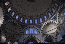 Cupola Of Rustem Pasa Mosque In Istanbul, Turkey