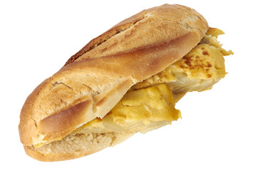 Spanish omelette sandwich