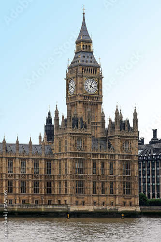 Obraz na płótnie canvas czteroczęściowy "tetraptyk" Zegar Big Ben