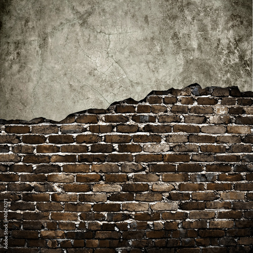 Naklejka na szybę grunge wall