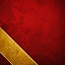 Red Background With Gold Strip