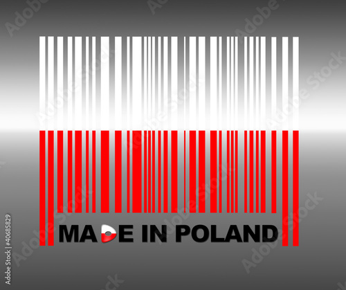Naklejka ścienna Made in Poland.
