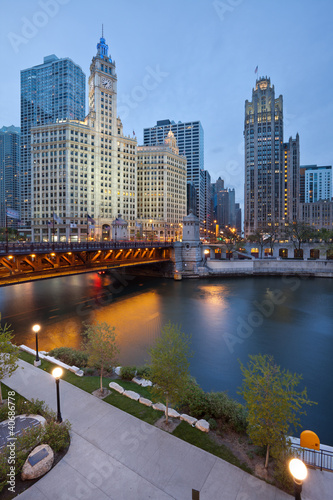 Fotoboard na płycie Chicago Riverside.