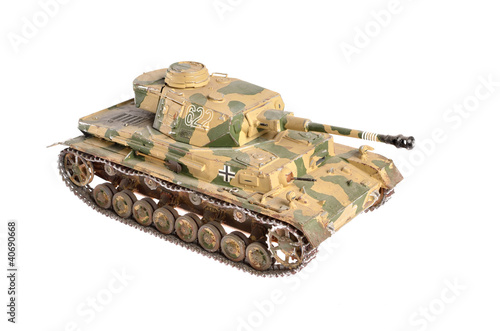 Plakat na papierze fotorealistycznym Model wagowy niemieckiego czołgu z Wwii