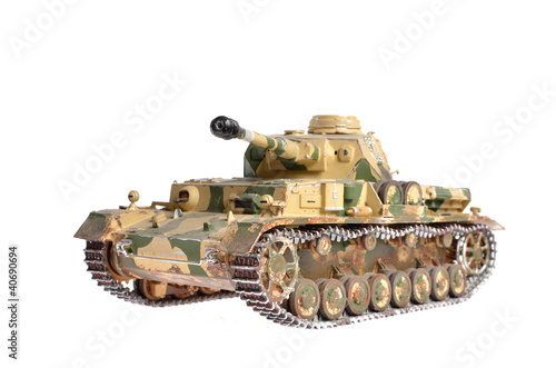 Plakat na papierze fotorealistycznym Model wagowy niemieckiego czołgu z Wwii