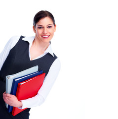 Wall Mural - Young business woman.