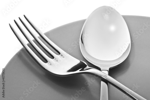 Board z aluminiowym obramowaniem Widelec i łyżka