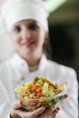 Wall Mural - chef preparing meal