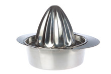 Stainless Juicer Squeezer, On A White Background.