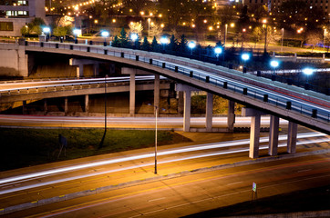 Wall Mural - Freeway at Night