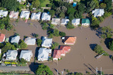 Fototapeta Miasto - Brisbane Suburbs Flooding