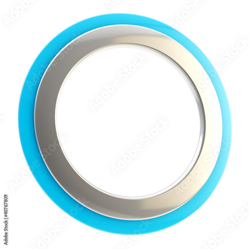 Copyspace circular frame isolated
