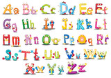 Fototapeta Pokój dzieciecy - Alphabet characters