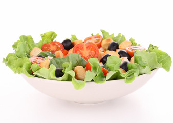 Wall Mural - isolated mixed salad