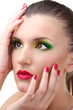 © Africa Studio - woman with glamour make up and red manicure