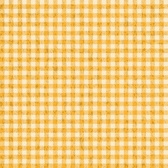Poster - Grunge Karo Tischdecken Muster GELB - endlos