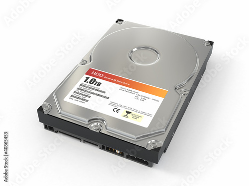 Fotografia HDD. ATA Hard disk drive. 3d