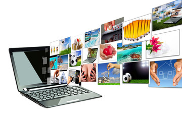 multimedia streaming from the laptop screen