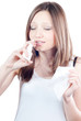 © stormy - Teen girl using nazal spray