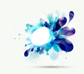 Fotomurales - Abstract background with blue elements