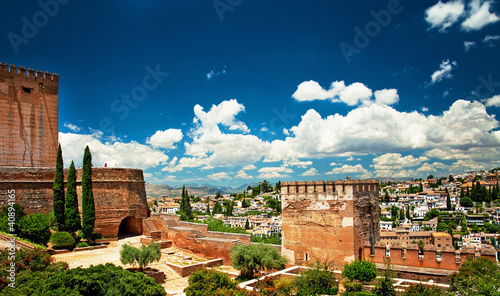 Tapeta ścienna Ogród z Alhambra, Granada, Hiszpania