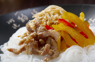 Poster - rice noodles with pork