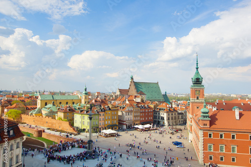 Board z aluminiowym obramowaniem Rynek staromiejski, warszawa, polska