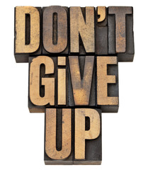 Wall Mural - do not give up phrase