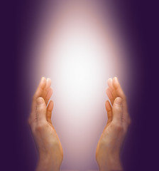 Canvas Print - healing with the purple ray