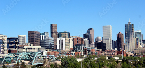 Board z aluminiowym obramowaniem Denver panoramę miasta