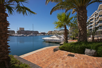 cape town v&a waterfront harbor