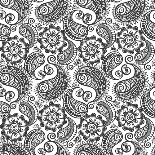Tapeta ścienna Bezszwowy elegancki paisley wzór