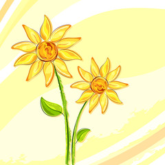 Wall Mural - Sunflower