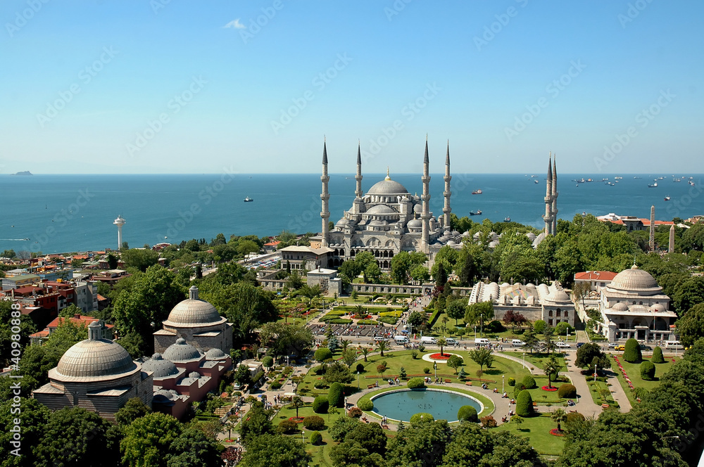Blue Mosque Istanbul-Sultanahmet - obrazy, fototapety, plakaty 