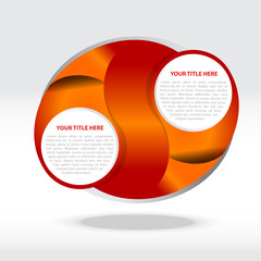 Fototapete - Abstract vector background for two texts