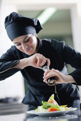 Wall Mural - chef preparing meal